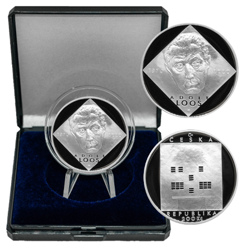 200 Korún 2020 Česko PROOF, Adolf Loos