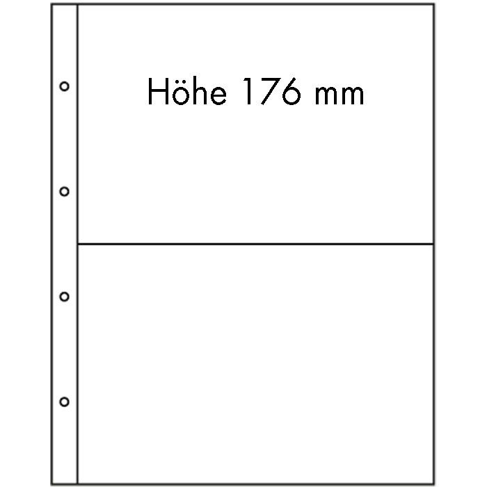 Listy FOLIO, 5ks/bal, 2 riadkové, číre (FOLIO2C)