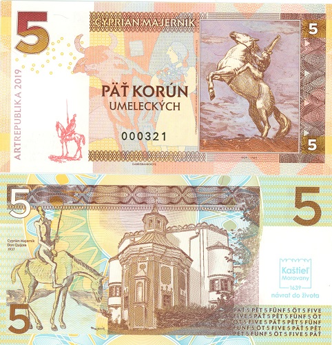 5 Korún 2019 UNC Cyprián Majerník