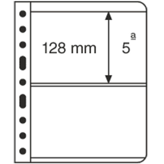 Listy VARIO, 5ks/bal, 2 riadkové, číre (VARIO2C)