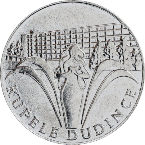 Žetón niklovaný, kúpele - Dudince (670243c)