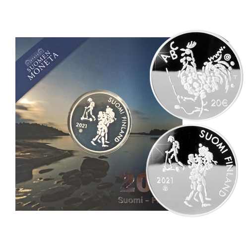20 euro 2021 Fínsko PROOF vzdelávanie 