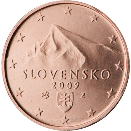 2 cent 2009 Slovensko ob.UNC