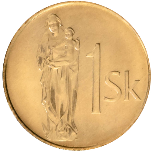 1 koruna 2007 Slovensko UNC