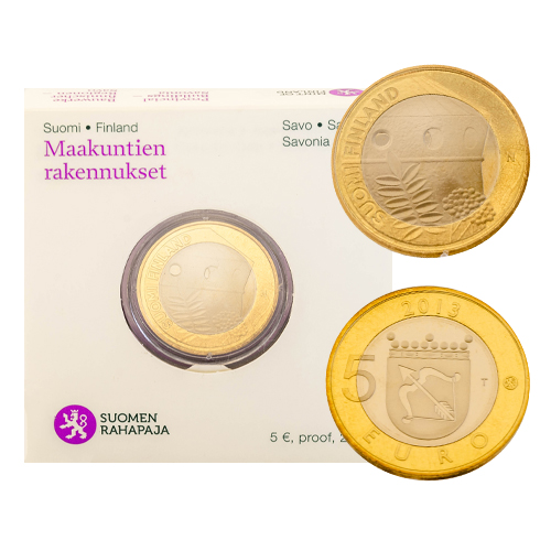 5 EURO 2013 Fínsko PROOF St. Olaf's Castle
