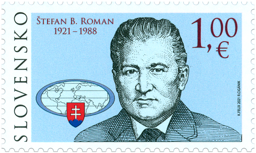 Známka 2021 Slovensko čistá, Štefan Boleslav Roman (739)