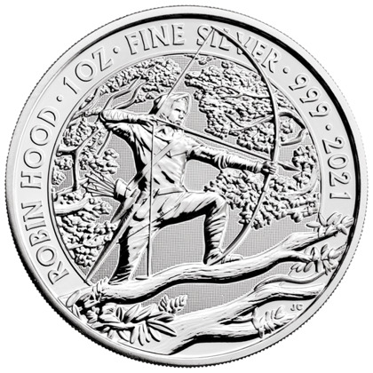 2 Pounds 2021 Anglicko BU 1 Oz Ag Robin Hood