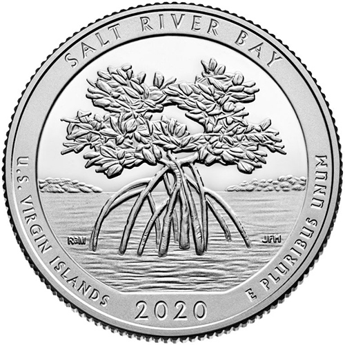 Quarter Dollar 2020 D USA UNC, Salt River Bay