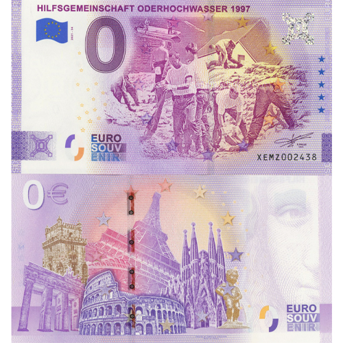 0 euro suvenír 2021/34 Nemecko UNC Oderhochwasser 1997 (ND)