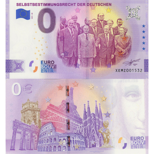 0 euro suvenír 2021/40 Nemecko UNC Selbstbestimmungsrecht (ND)