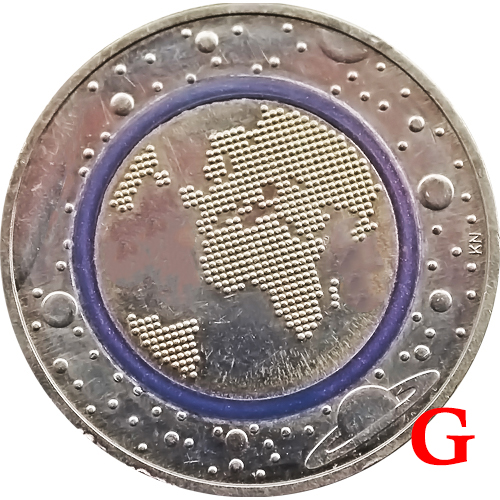 5 euro 2016 G Nemecko UNC, Planéta Zem