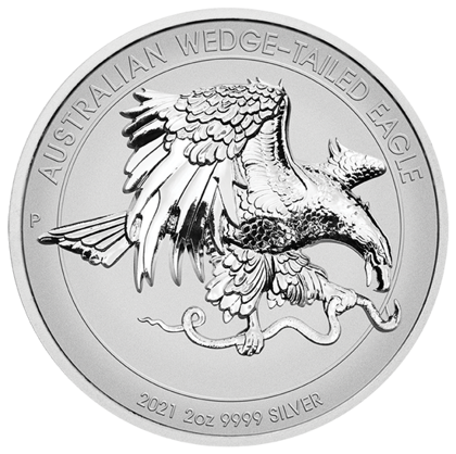 2 Dollars 2021 Austrália PROOF Ultra High Relief 2 Oz Ag Wedge-Tailed Eagle