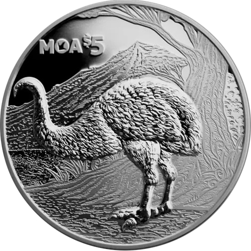 5 Dollars 2018 Nový Zéland PROOF 1 Oz Ag Moa