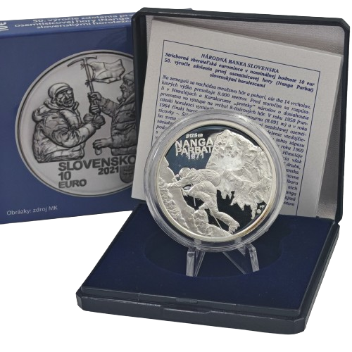 10 euro 2021 Slovensko PROOF, Nanga Parbat 