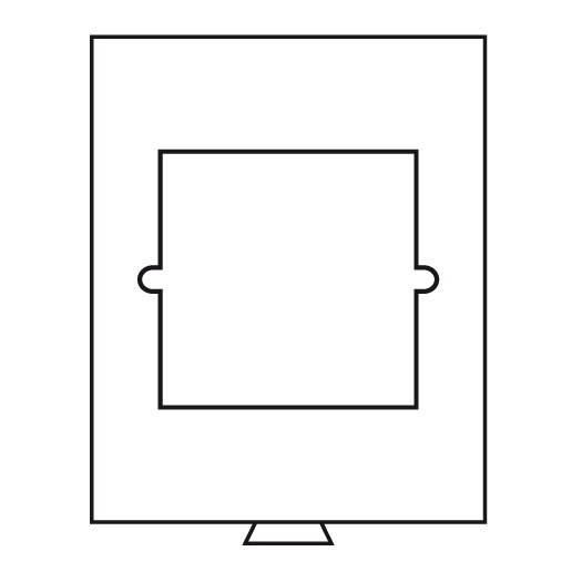 Mincový box MB na 1 otvor 150x150 mm, dymový (MB1/10PP)