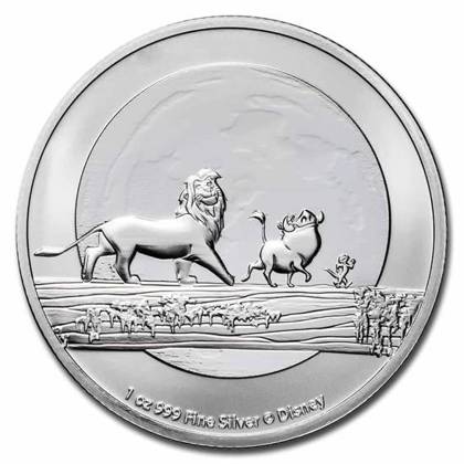 2 Dollars 2021 Niue BU 1 Oz Ag Lion King (Z:4:1)