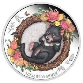 50 Cents 2021 Austrália PROOF 1/2 Oz Ag Dreaming Tasmanian Devil 