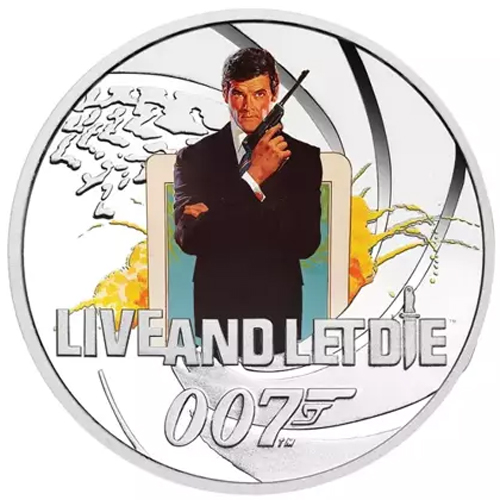 50 Cents 2021 Tuvalu PROOF farbená 1/2 Oz Ag Live and Let