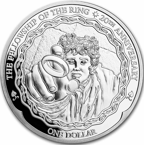 Dollar 2021 Nový Zéland BU 1 Oz Ag  Frodo (Z:1:1)