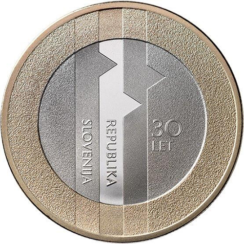 3 euro 2021 Slovinsko cc.UNC nezávislosť Slovinska 