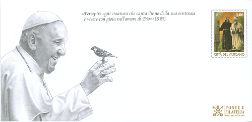 Celinová obálka s prítlačou 2021 Vatikán čistá, stretnutie svätého Františka