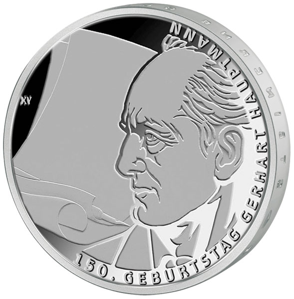10 EURO 2012 Nemecko UNC Gerhart Hauptmann
