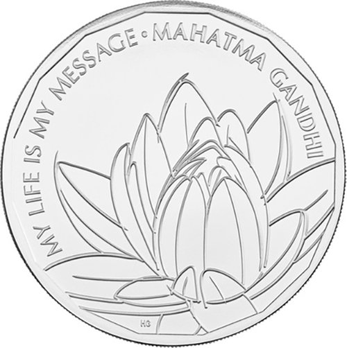 5 Pounds 2021 Anglicko BU karta Mahatma Gandhi