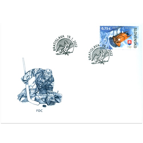 FDC 2022 Slovensko, zimné olympijské hry v Pekingu (FDC 757)