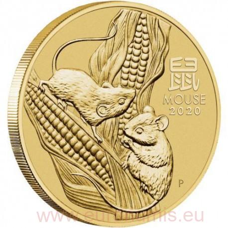 Dollar 2020 Austrália BU karta so známkami Year of The Rat 