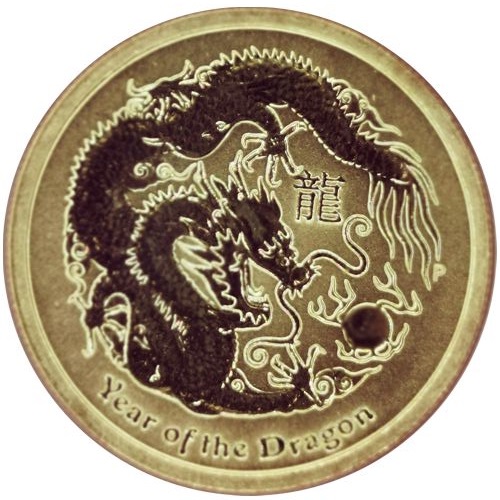 Dollar 2012 Austrália BU karta so známkami Year of The Dragon