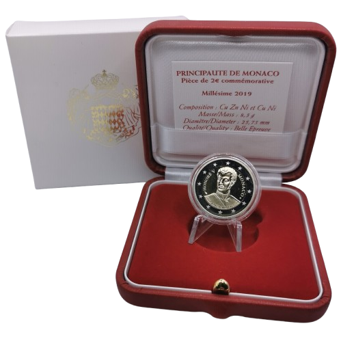 2 euro 2019 Monako cc.PROOF Honoré V.