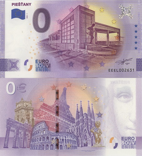 0 euro suvenír 2022/1 Slovensko UNC Piešťany (ND)