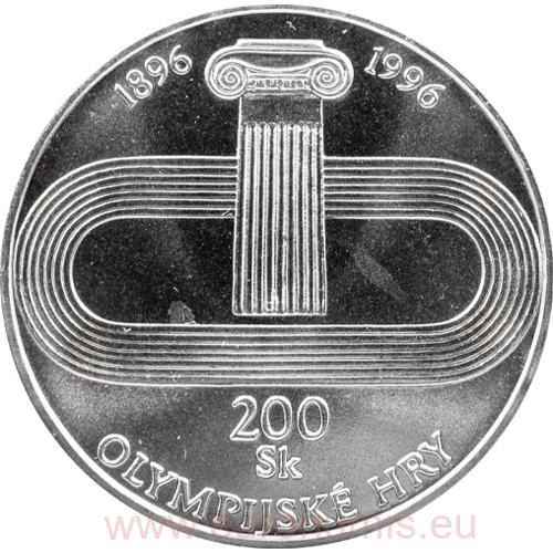 200 korún 1996 Slovensko BK, Novodobé olympijske hry