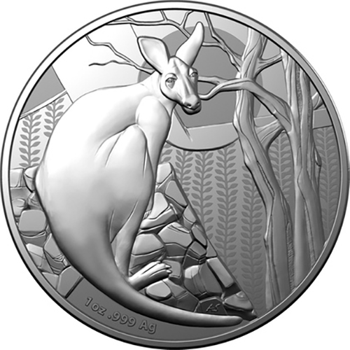 Dollar 2022 Austrália RAM BU 1 Oz Ag Kangaroo