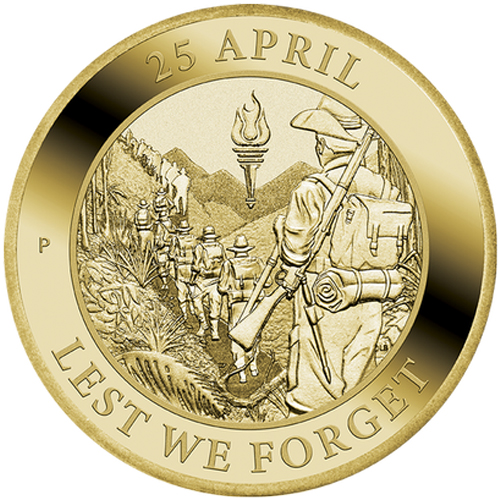 Dollar 2022 Austrália BU karta Anzac Day