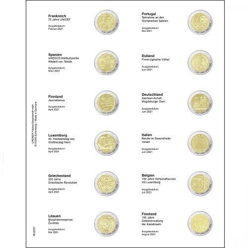 Doplňujúci list č.27 MULTI COLLECT, ilustrovaný pre 2 euro (MU2E27) IN