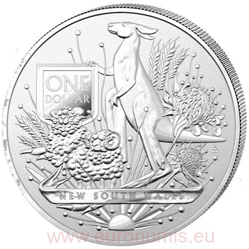 Dollar 2022 Austrália BU 1 Oz Ag, Coat of Arms
