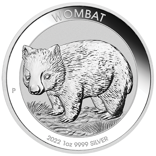 Dollar 2022 Austrália BU 1 Oz Ag Australian Wombat ( X:7:5)