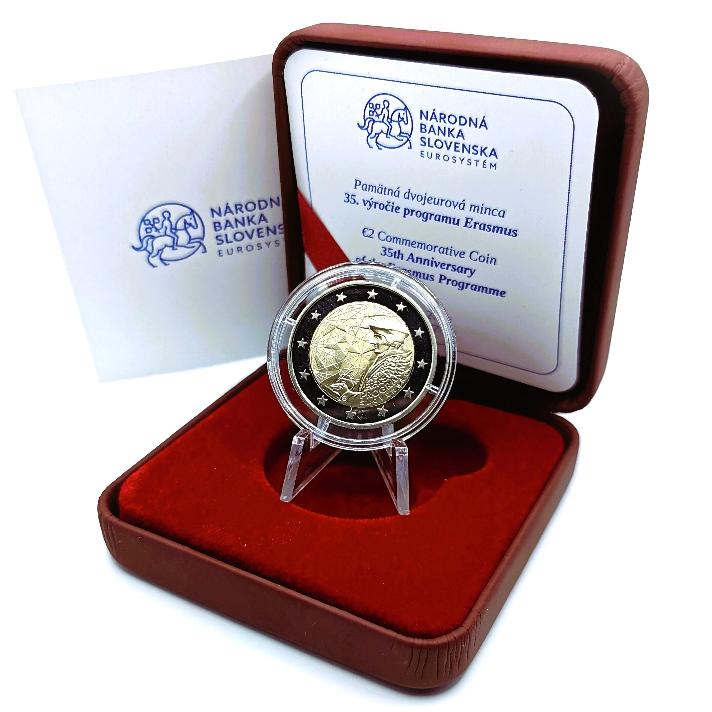 2 euro 2022 Slovensko PROOF Erasmus program
