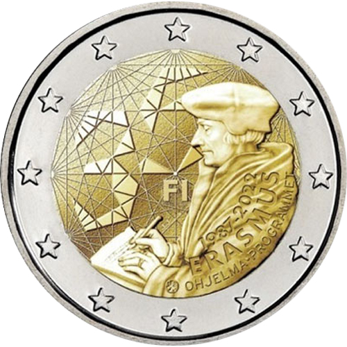 2 euro 2022 Fínsko cc.UNC Erasmus program