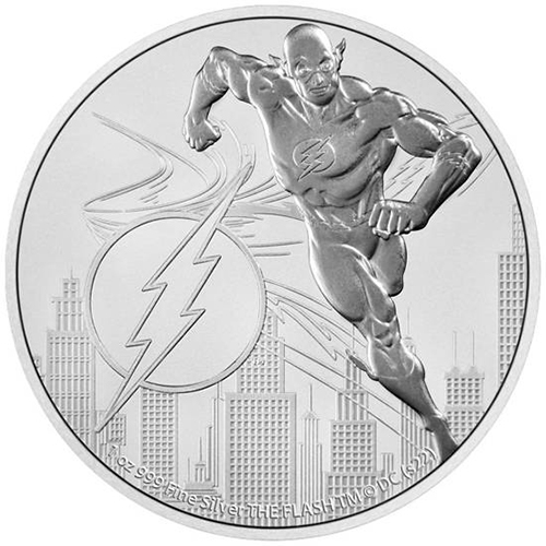 2 Dollars 2022 Niue BU 1 Oz Ag The Flash (Z:4:2)