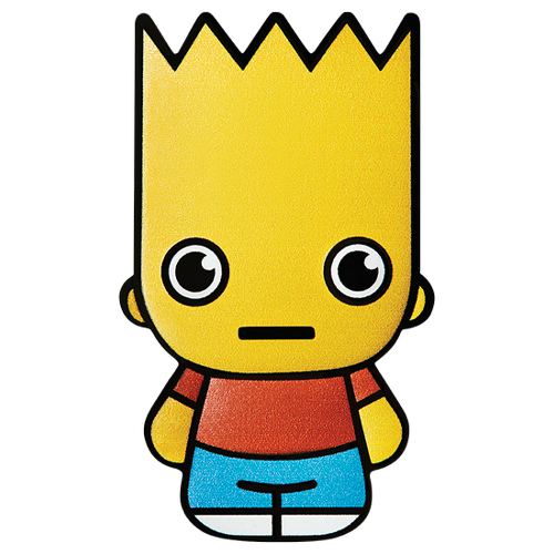 Dollar 2022 Tuvalu BU farbená 1 Oz Ag Bart Simpson