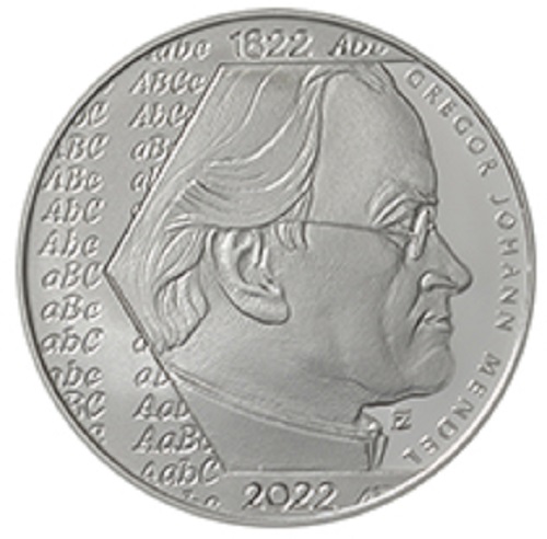 200 Korún 2022 Česko PROOF Gregor Johann Mendel 