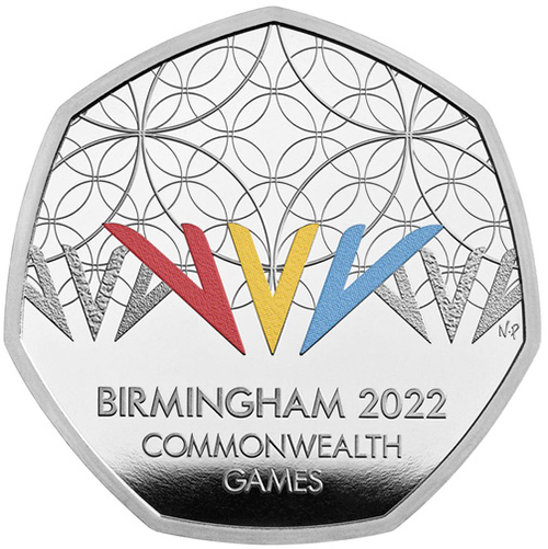 50 Pence 2022 Anglicko PROOF farbená Birmingham