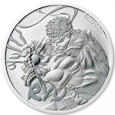 Dollar 2022 Tuvalu BU 1 Oz Ag Street Fighter - Ryu