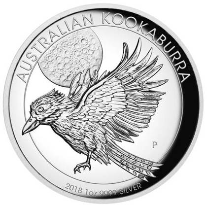 Dollar 2018 Austrália PROOF High Relief 1 Oz Ag Kookaburra