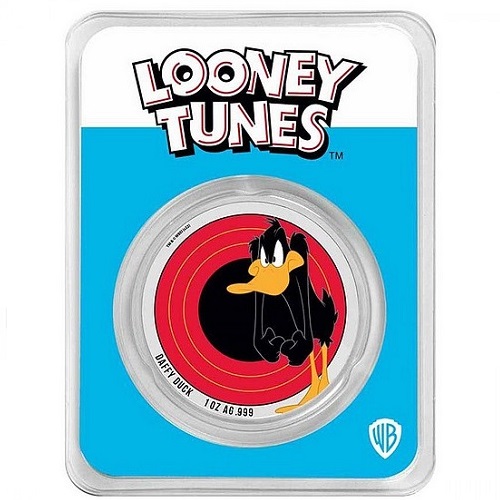 5 Dollars 2022 Samoa BU karta farbená 1 Oz Ag Daffy Duck