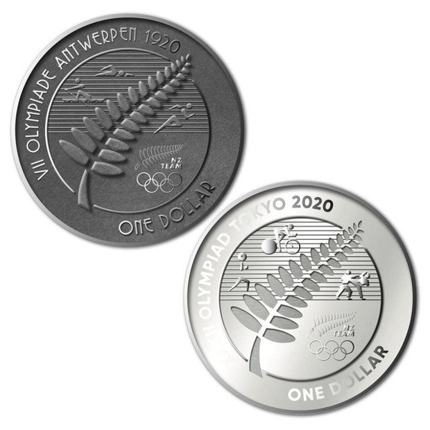 2x 1 Dollar 2020 Nový Zéland PROOF  2x 1 Oz Ag Tokyo Olympic Games