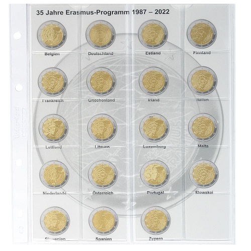 Doplňujúci list č.35 pre album Lindner 2 euro  (1118-35)