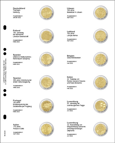 Doplňujúci list č.29 MULTI COLLECT, ilustrovaný pre 2 euro (MU2E29) IN